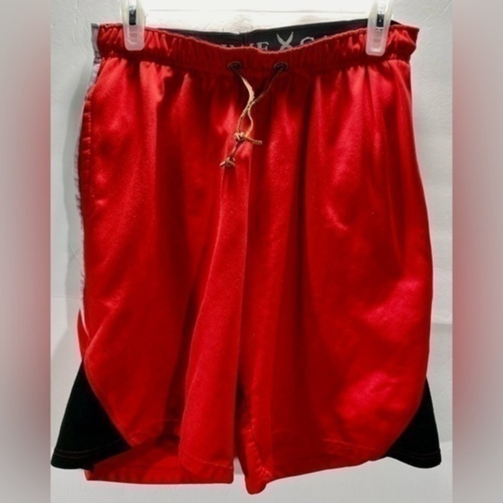 GAME TIME RED WHITE AND BLACK WOMENS SHORTS